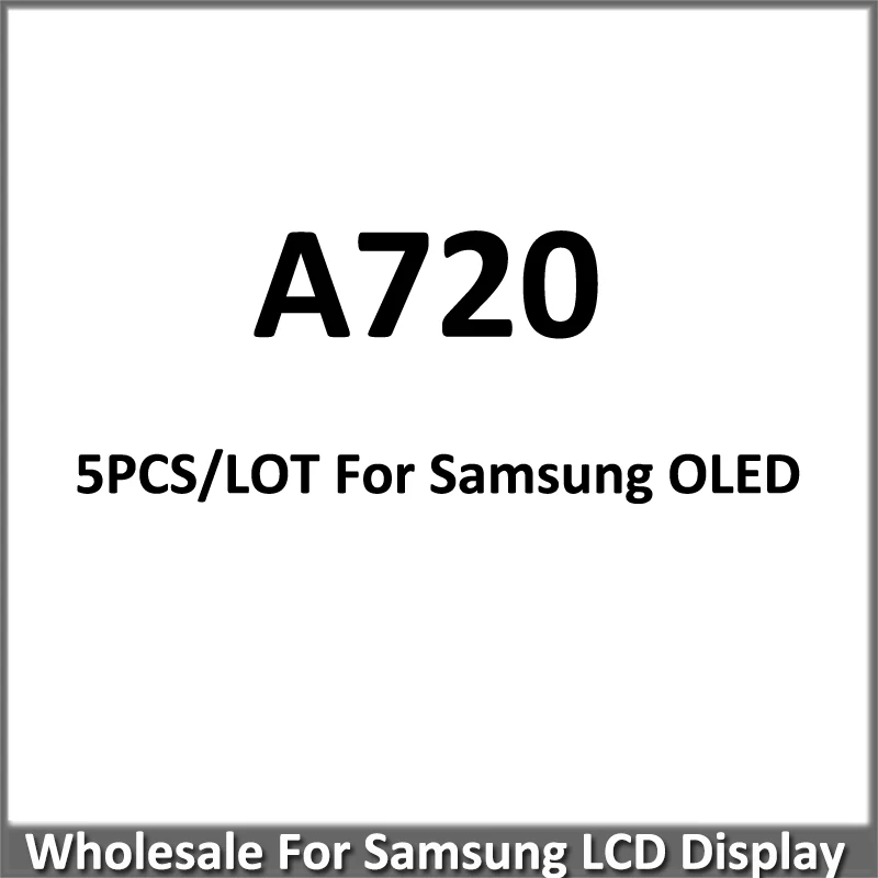 Оптовая продажа, 5 шт./лот, AMOLED для Samsung A7 2017 A720 A720F SM-A720F, ЖК-дисплей с сенсорным экраном, замена сборки
