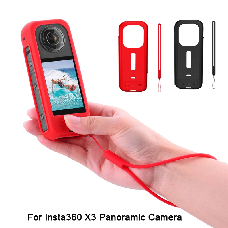 Для Панорамной Камеры Insta360 X3 Противоударный Устойчивый К Царапинам Защитный Рукав Силиконовая Крышка Аксессуары Для Видеокамеры 360 °