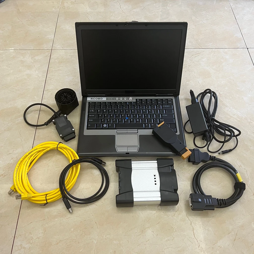 2024 Автоматический инструмент для диагностики и программирования BMW ICOM NEXT 960GB SSD в экспертном режиме WINDOWS 10 с Ноутбуком D630 Готов к использованию