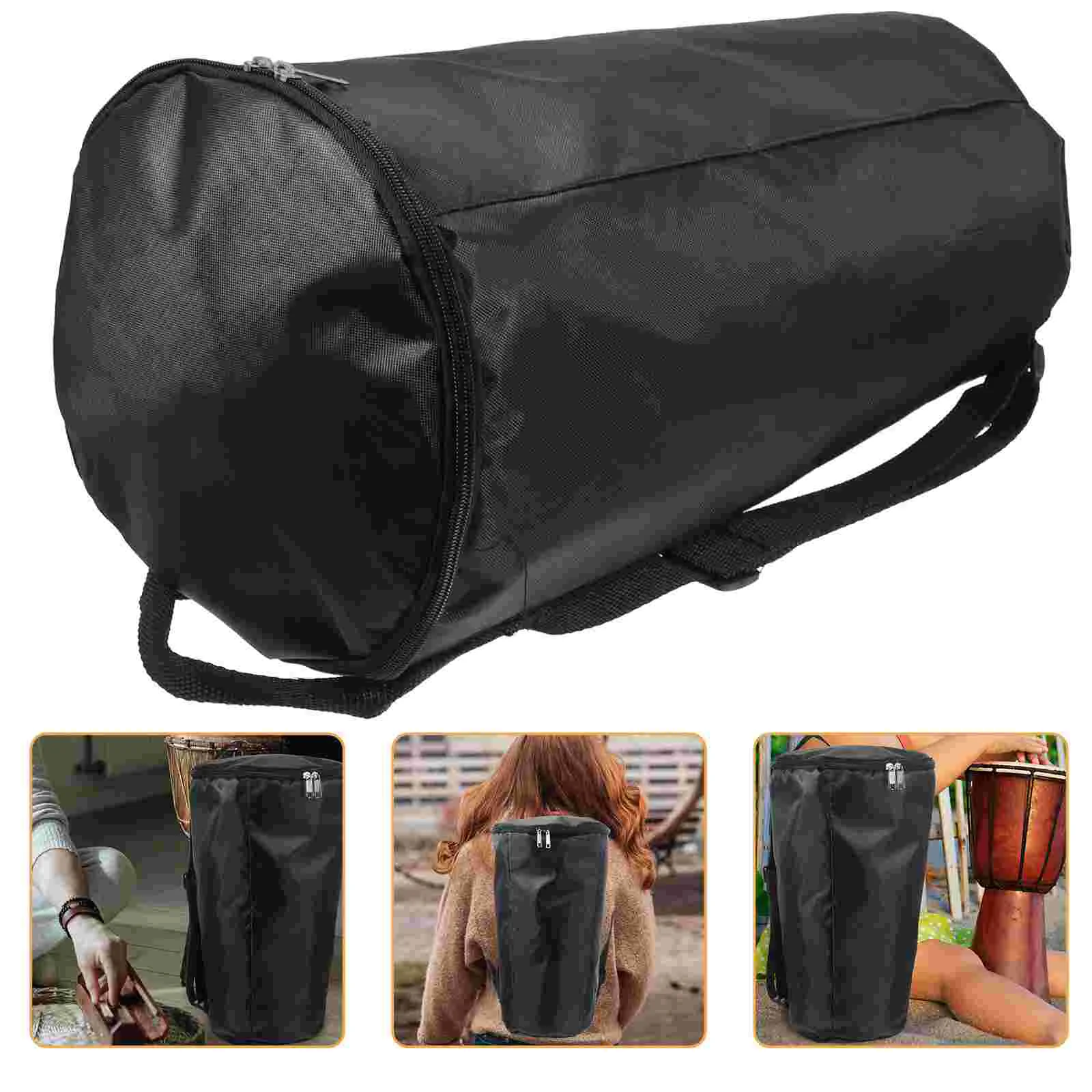 Дюймовый африканский барабан Джембе, чехол для переноски, концертная сумка, рюкзак, водонепроницаемая дождезащитная сумка для барабана (черный)