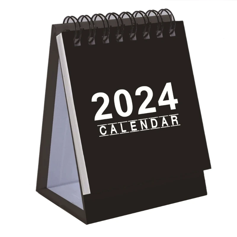 Мини-настольный календарь на 2024 год, многофункциональные украшения для офисных работников и студентов с номерами недель, постоянные Календарики
