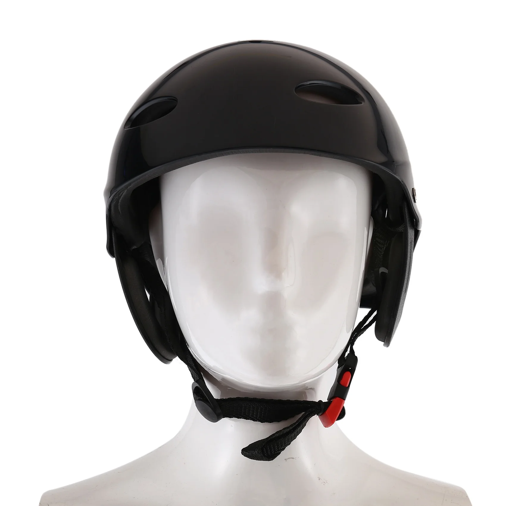 Защитный Шлем с 11 Дыхательными Отверстиями для Водных Видов Спорта Каяк Каноэ Гребля для Серфинга - Черный
