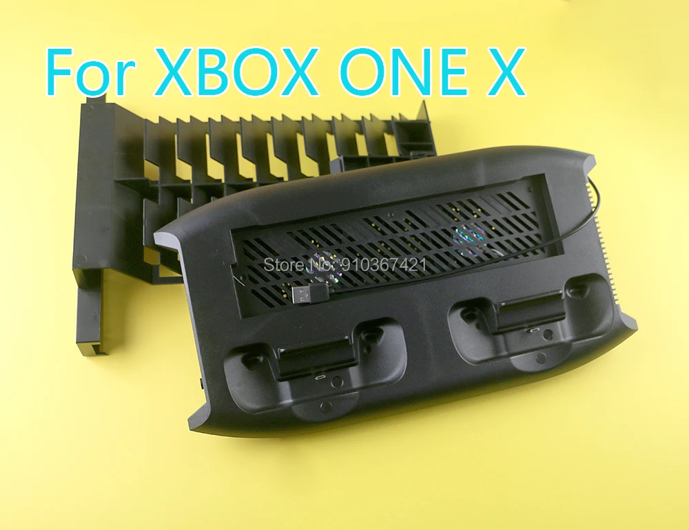 1 шт./лот для игровой консоли Xbox One X, Многофункциональная подставка для зарядки, охлаждающий вентилятор, держатель для хранения
