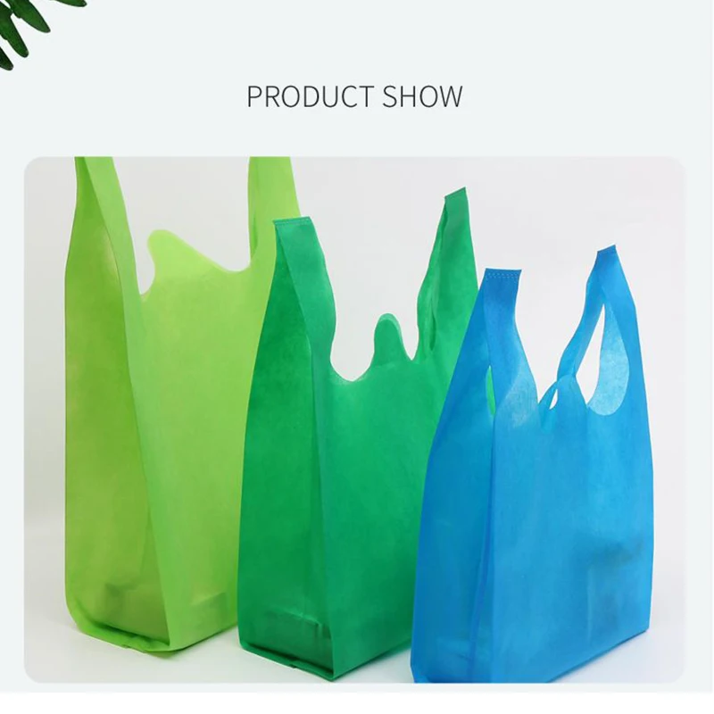 50 шт. оптовых нетканых экологически чистых многоразовых хозяйственных сумок