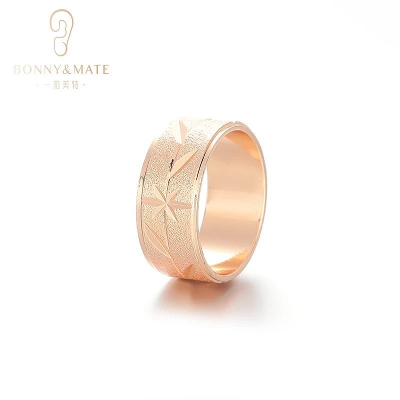Кольца из розового золота для мужчин и женщин, модные украшения с геометрической гексагональной гравировкой, Обручальные кольца, аксессуары для мужчин и женщин
