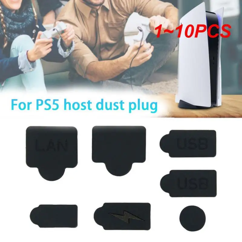1-10 шт. Набор силиконовых пылезащитных заглушек с интерфейсом USB, защита от пыли, для PS5, Заглушка для игровой консоли, Аксессуары для