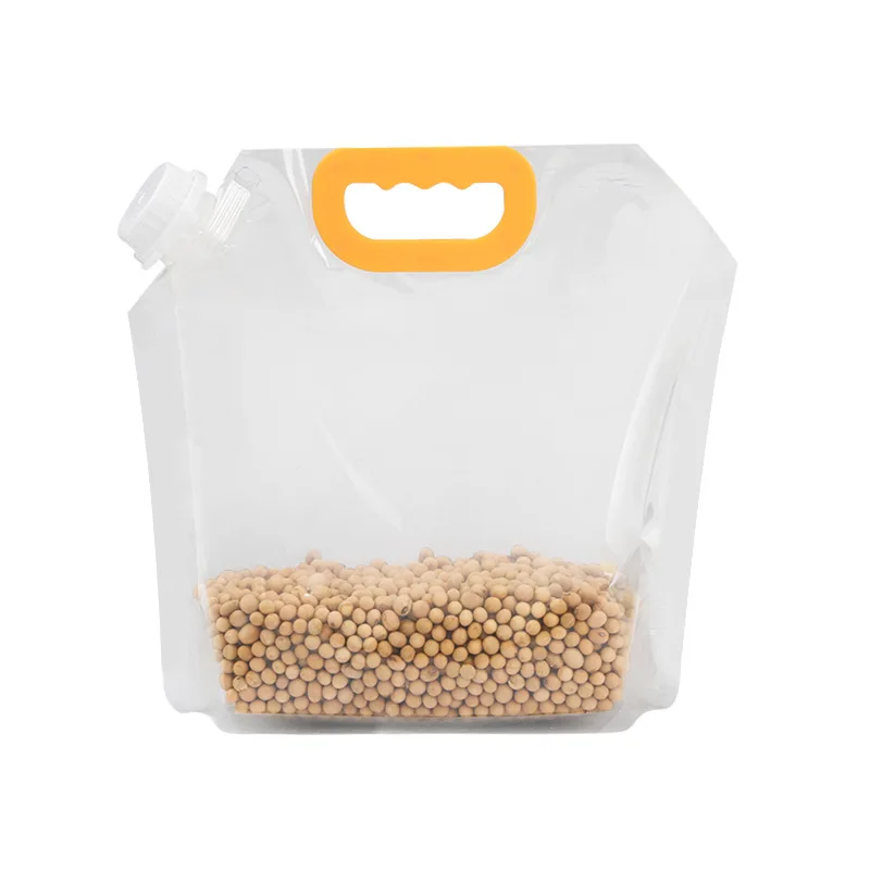 Пакет для упаковки зерна, риса, пшеницы, бобовых, Влагостойкая переносная насадка, прозрачный герметизирующий пакет, пластиковые пакеты