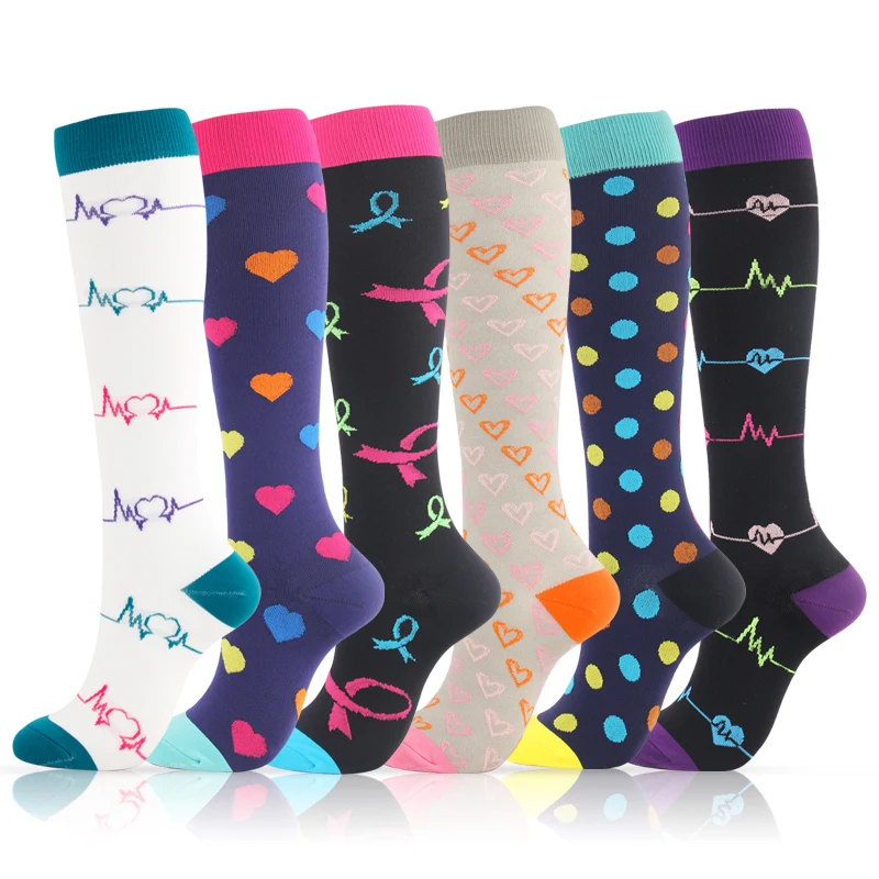 Компрессионные носки унисекс, женские высокоэластичные нейлоновые носки от варикоцеле, спортивные носки для спортзала, мужские носки для кемпинга, баскетбола, бега, велоспорта.
