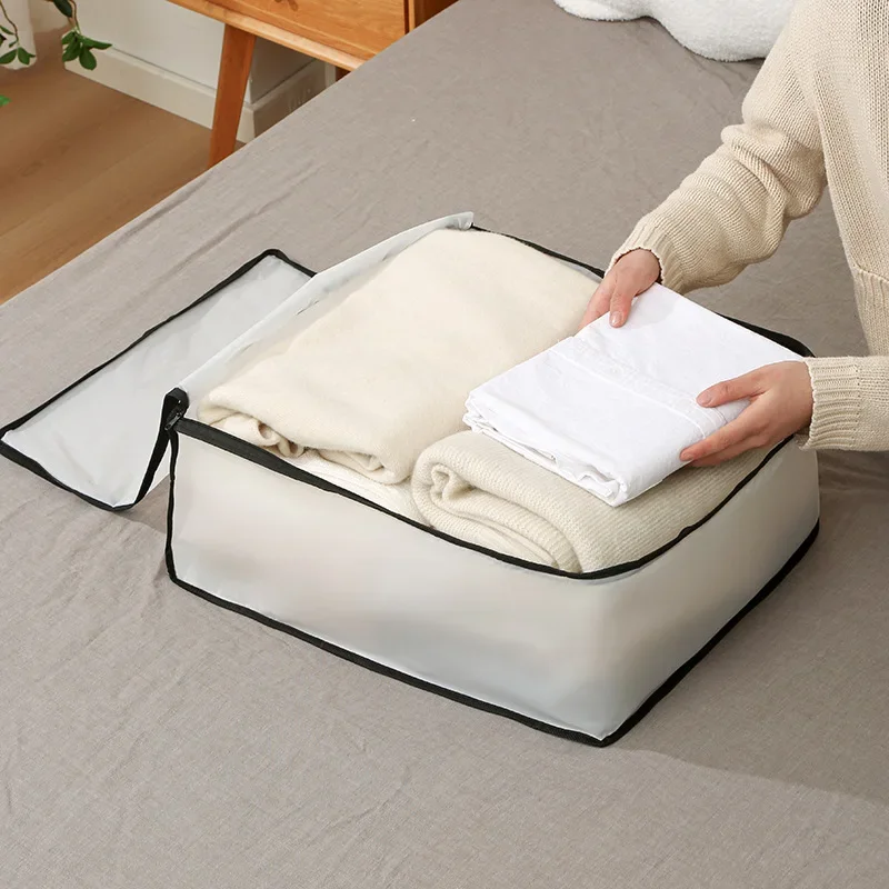 Ящик для хранения Пылевлагозащищенная сумка для упаковки багажа, Лоскутное одеяло, Органайзер для одежды, сумка для хранения одежды, видимое лоскутное одеяло для одежды