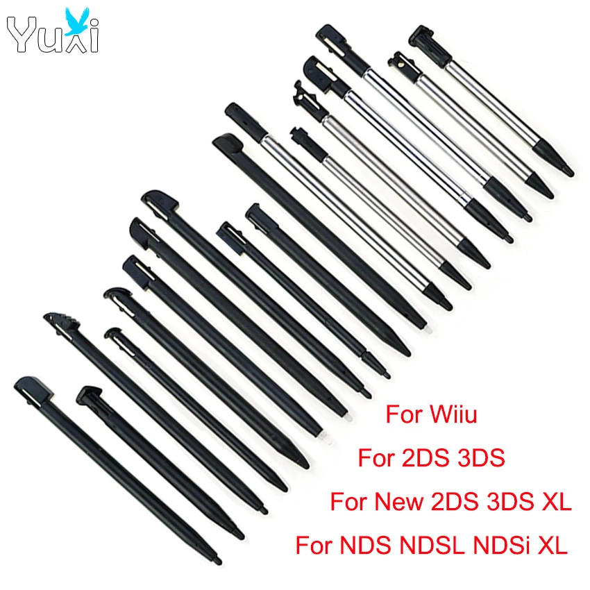 Регулируемый Стилус YuXi Из пластика / Металла Для Нового 2DS 3DS XL LL 3DSXL 3DSLL Ручка с Сенсорным экраном Для DS Lite DSL NDSL NDS NDSi XL