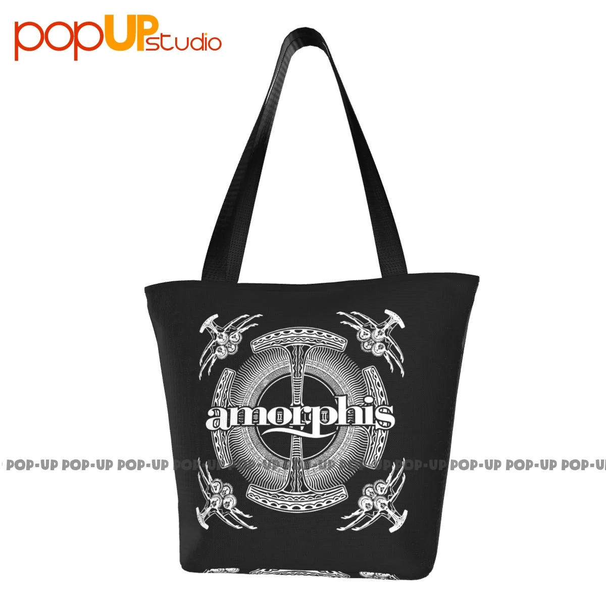 Amorphis Финская хэви-метал группа Hammer Повседневные сумки Портативная хозяйственная сумка Большой емкости