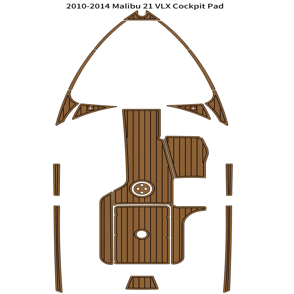 Качество 2010-2014 Malibu 21 VLX Подушка для кокпита Лодка EVA Пена Палуба из Тикового дерева Коврик для пола