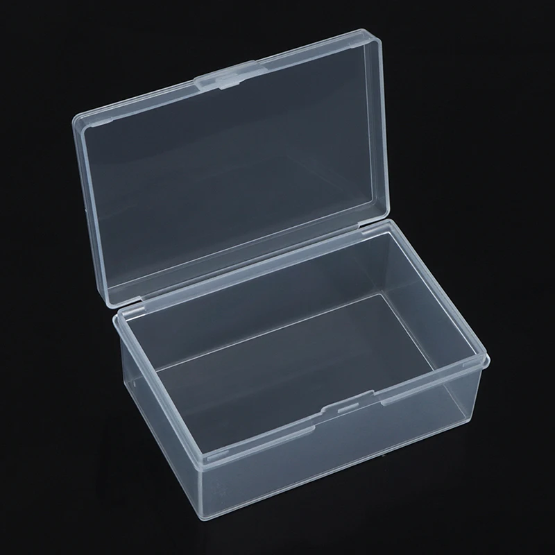 1шт ПП Прозрачная Пластиковая коробка Винтовой ящик для хранения Аппаратных инструментов Электронных деталей Пустая коробка с крышкой Ящик для хранения