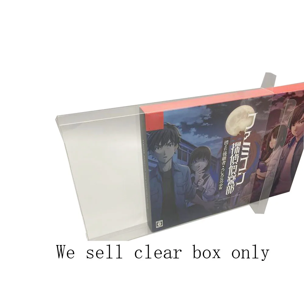 Прозрачный чехол из ПЭТ-пластика для игры Switch NS Detective Club, выпущенной ограниченным тиражом, красочная коробка для хранения, витрина для показа