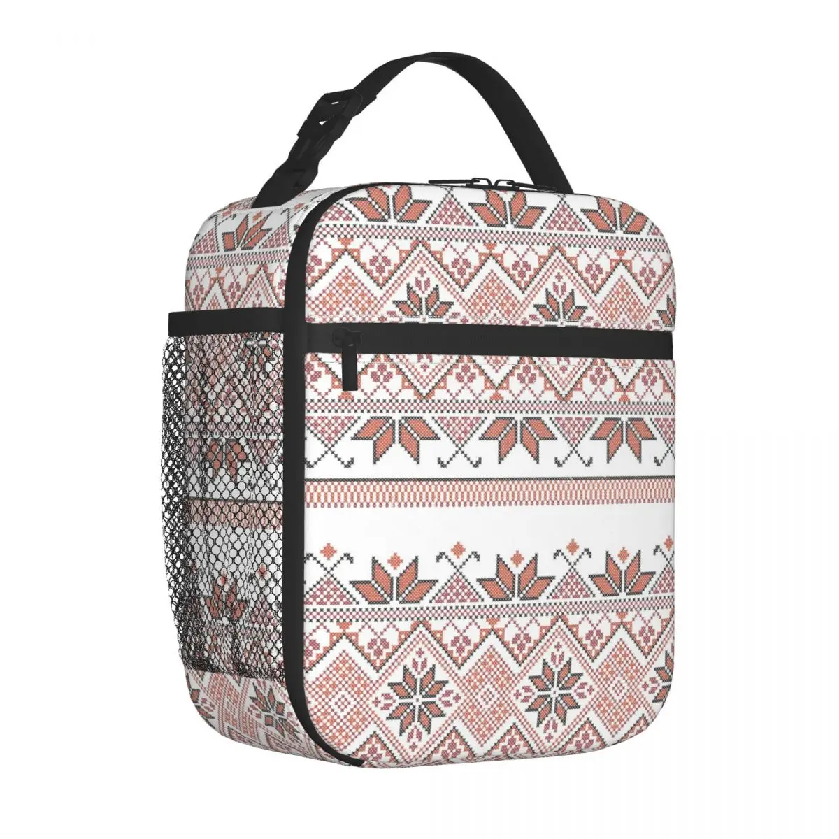 Палестинский дизайн Tatreez Изолированная сумка для ланча Большой Палестинский контейнер для ланча Сумка-холодильник Сумка-тоут Ланч-бокс Сумка для пляжного пикника