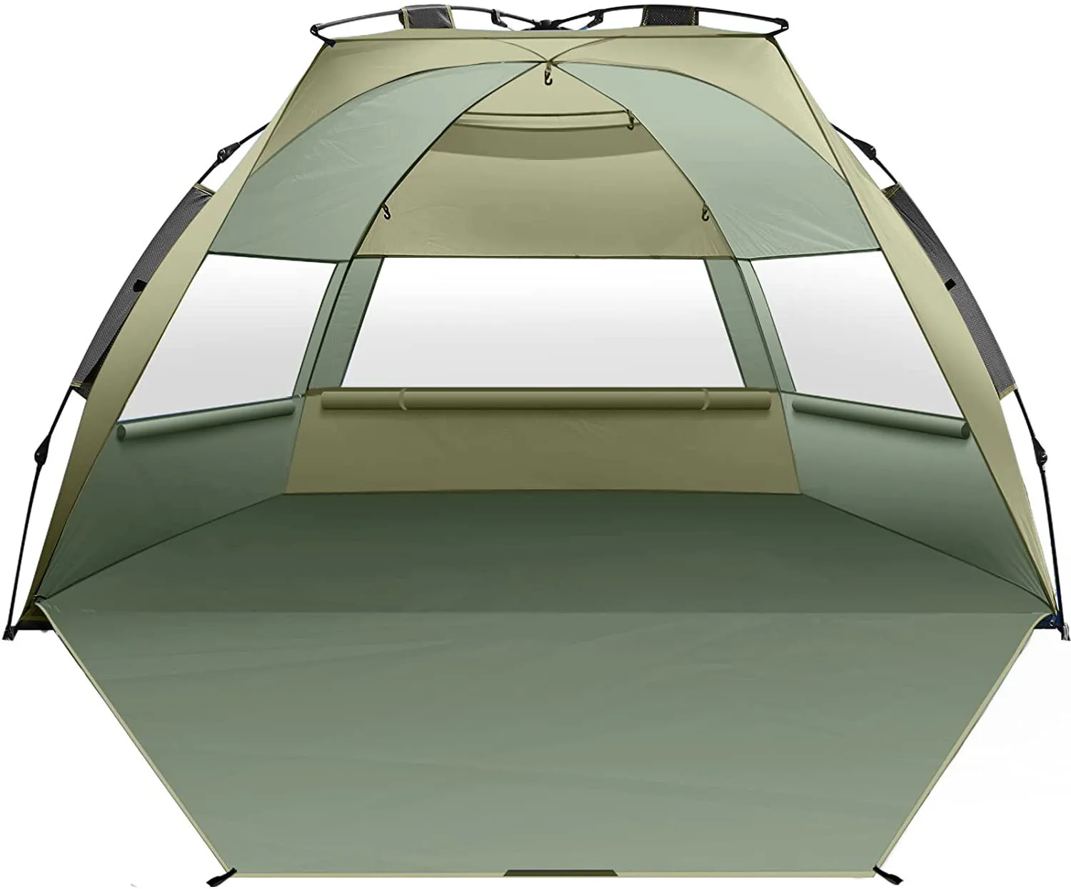 Семейная пляжная палатка для 3-4 человек Sun Shelter - Переносная Теневая палатка мгновенного действия для пляжных кольев