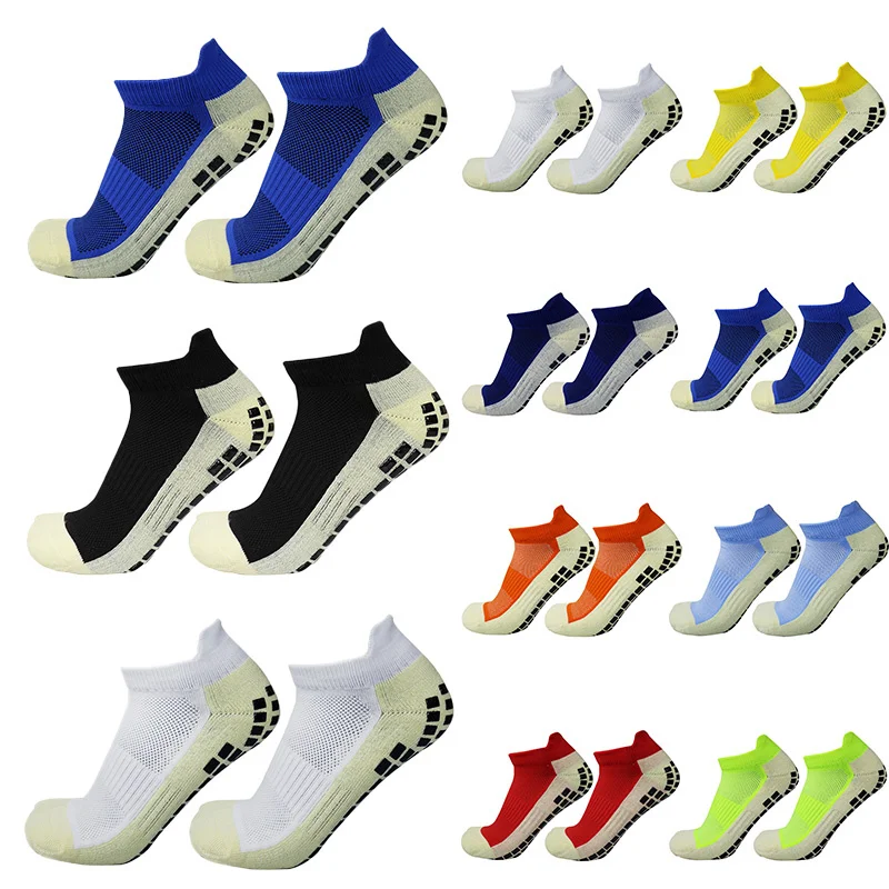 2023 Короткие Мужские Женские футбольные спортивные носки с силиконовым противоскользящим захватом футбольные носки Calcetas Antideslizantes De Futbol
