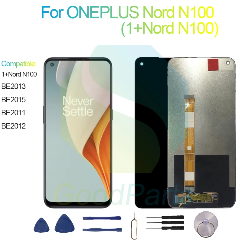 Для ONEPLUS Nord N100 ЖК-дисплей с диагональю экрана 6,52