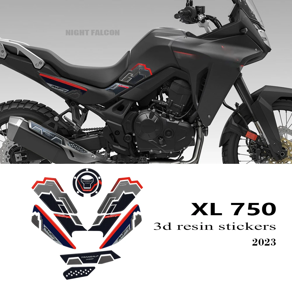 Для мотоцикла Honda XL750 TRANSALP XL 750 2023 3D наклейка из эпоксидной смолы Защитная наклейка