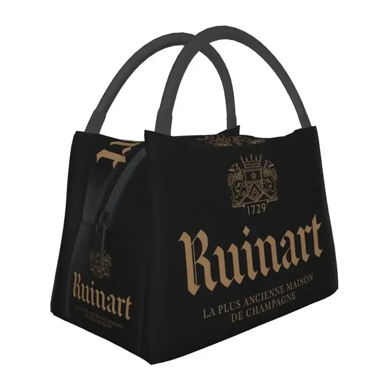 Сумки для ланча с термоизолированным логотипом Ruinart, женский портативный контейнер для ланча для офиса, коробка для еды на открытом воздухе
