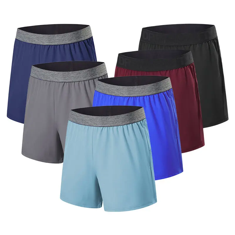 Спортивные шорты, мужские летние шорты для фитнеса на открытом воздухе, быстросохнущие шорты для бега, повседневные шорты quarter shorts