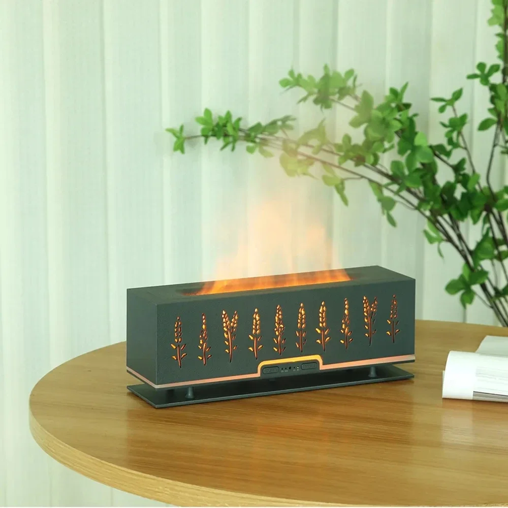 ZAIXIAO 3D Распылительная машина для очистки пламени камина, ароматерапия, увлажнитель воздуха из пшеничного колоса, используемый дома и в офисе