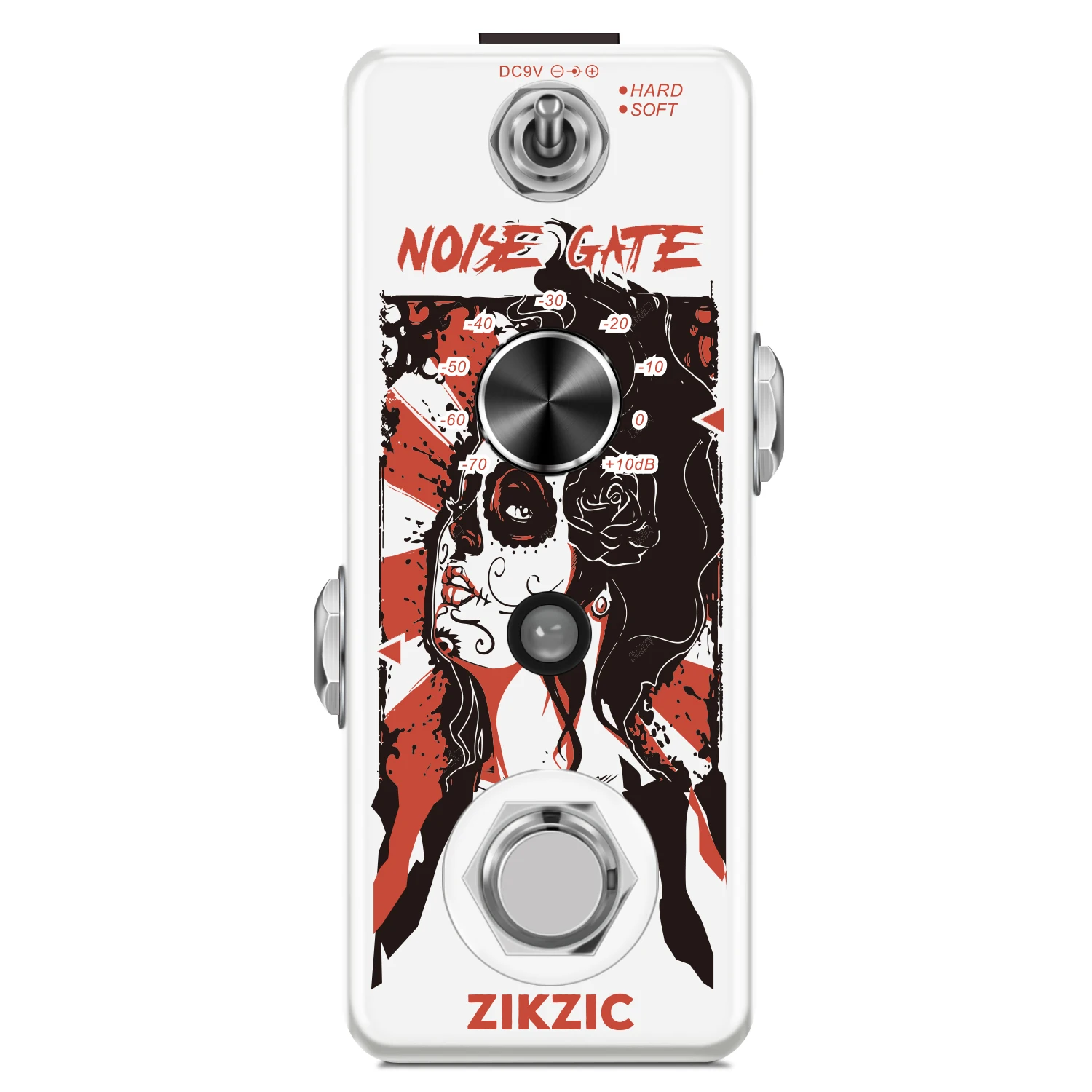 Педаль эффектов Zikzic Noise Gate для электрогитары и баса Ture Bypass По самой низкой цене и высочайшего качества Для обеспечения чистого звука
