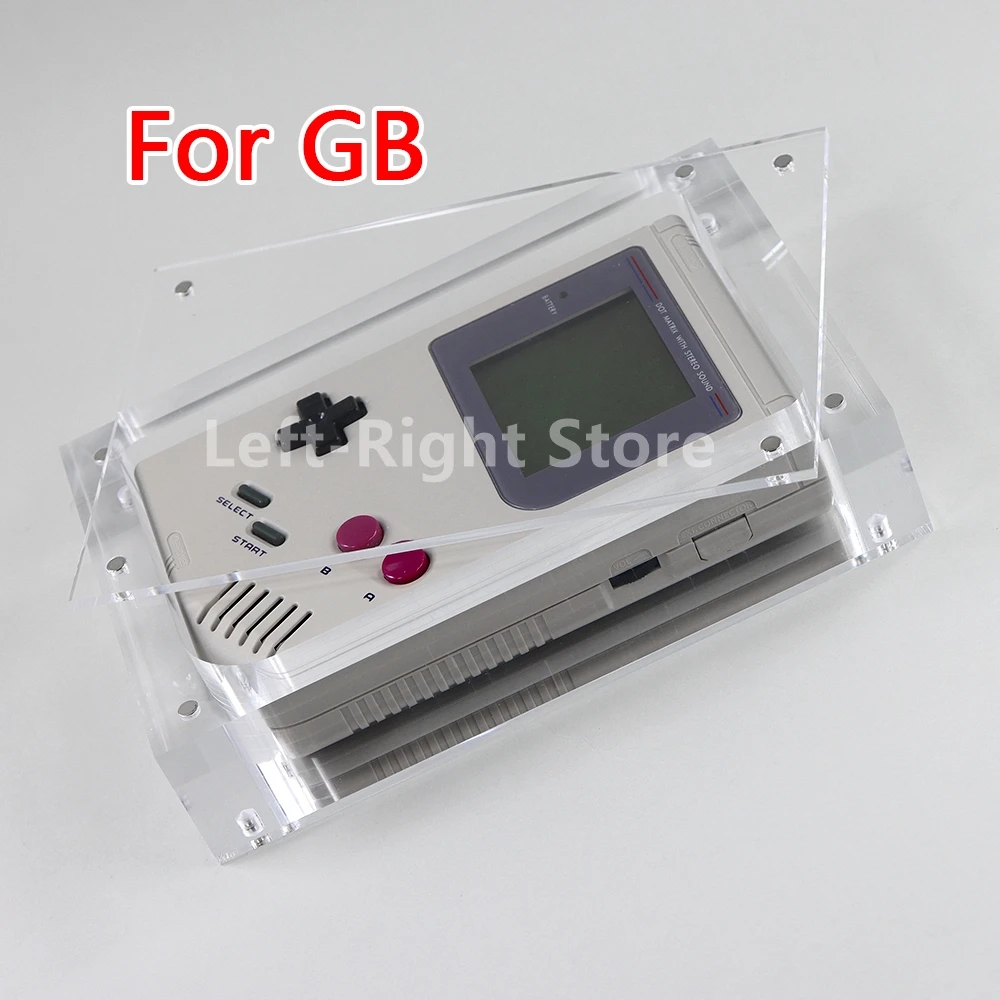 1шт для ГБ Прозрачного Акрилового хранилища для консоли Game Boy, чехол, слот для карт, Коробка, Подставка для дисплея, Аксессуары