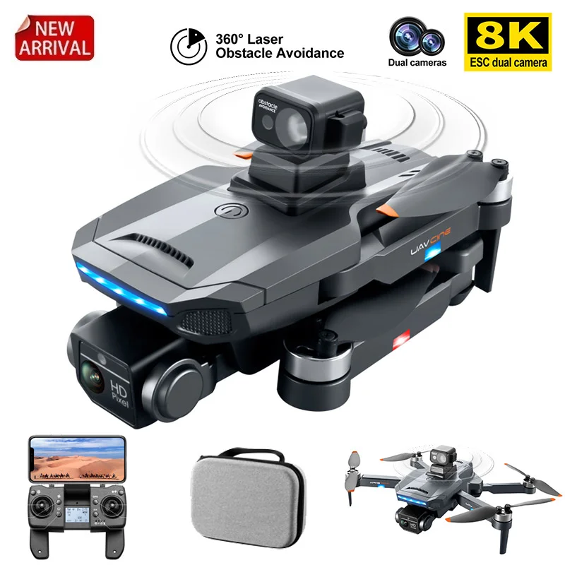 Новый GPS-дрон XYRC K918 MAX 4K для профессионального обхода препятствий с камерой 8K DualHD, Бесщеточный складной квадрокоптер на дистанции 1200 м