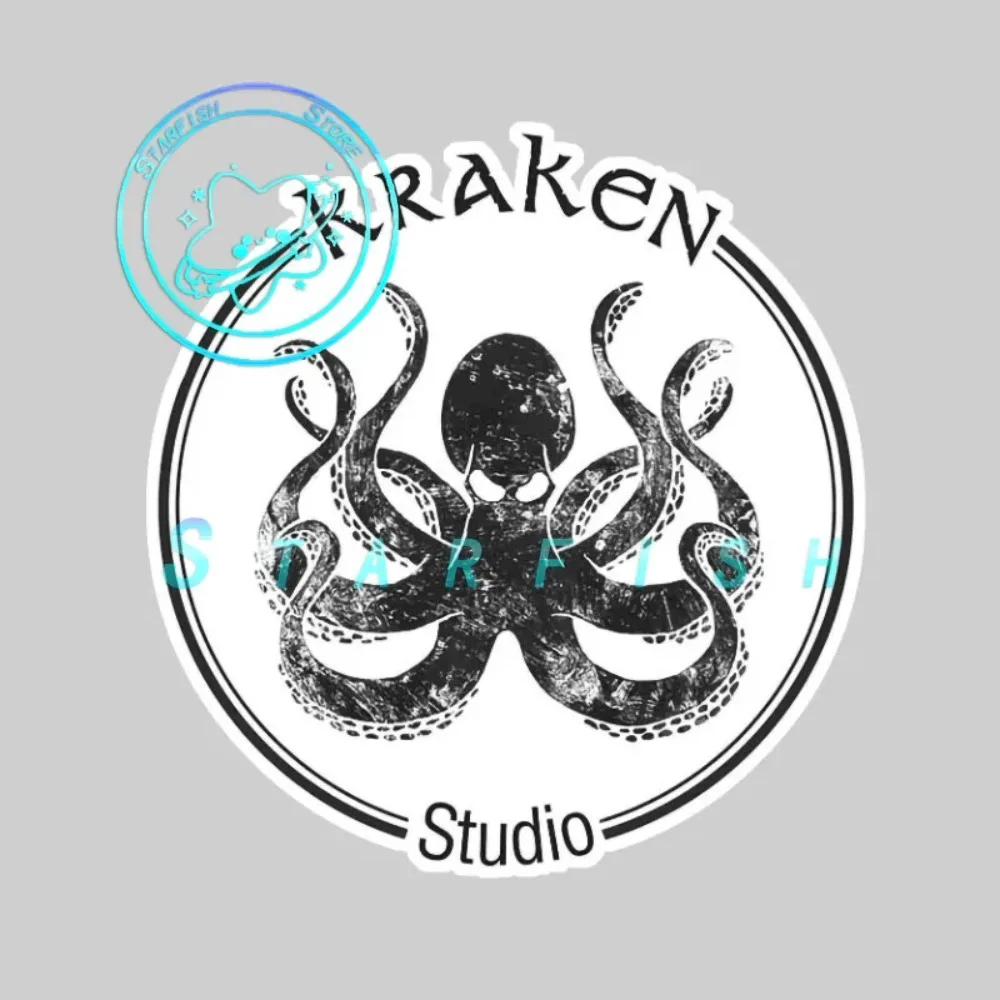 Логотип Kraken Octopus Аниме Лобовое стекло автомобиля, багаж, Технология распыления мотоцикла, Материал ПВХ, водонепроницаемый и солнцезащитный крем