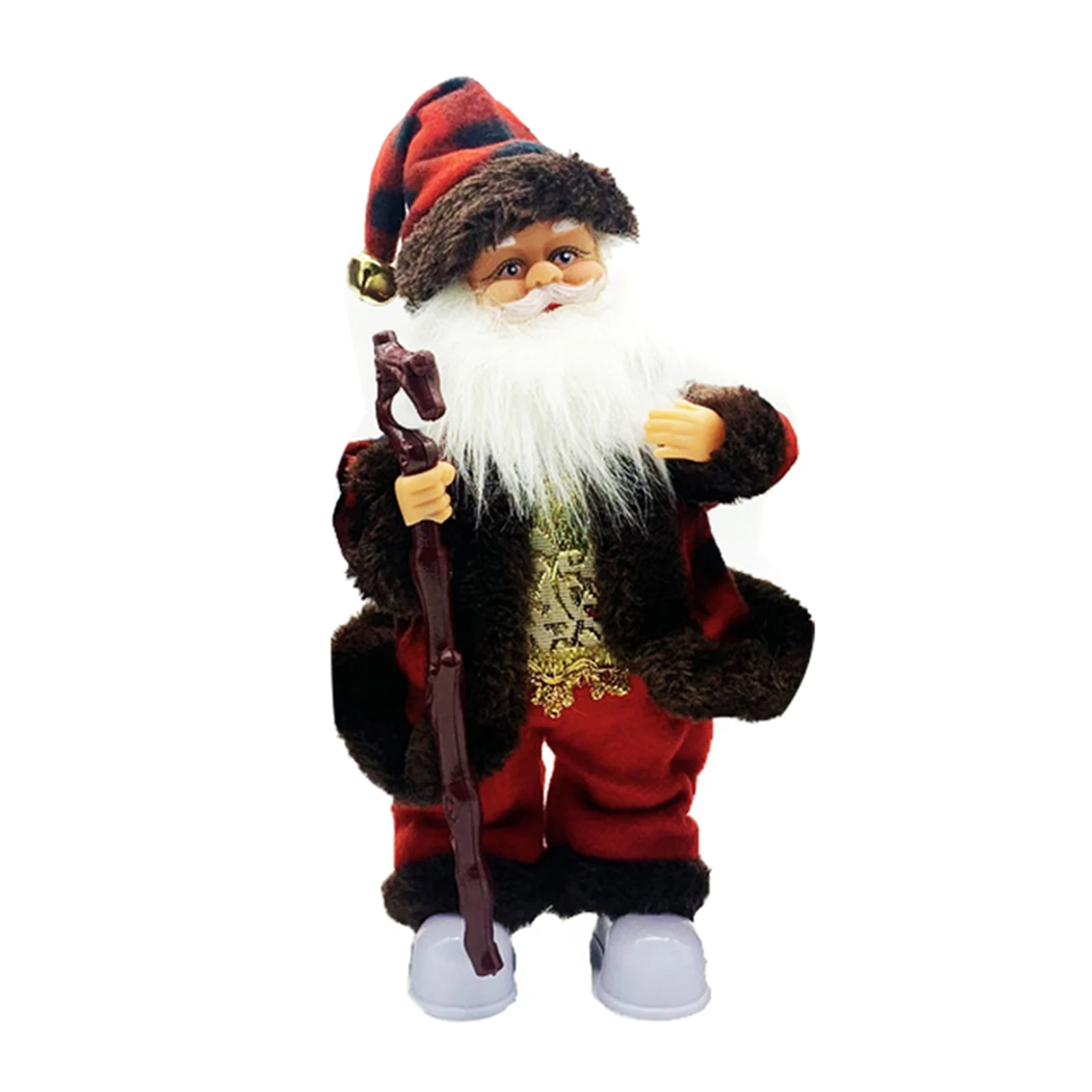 Танцующий Поющий Санта Рождественская игрушка Кукла Музыкальная движущаяся фигурка на батарейках Рождественские украшения