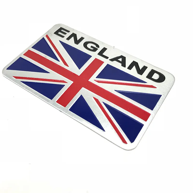 3D алюминиевая карта флага Англии, эмблема автомобиля, значок, наклейка, наклейка для MINI COOPER R50 R52 R53 R55 R56
