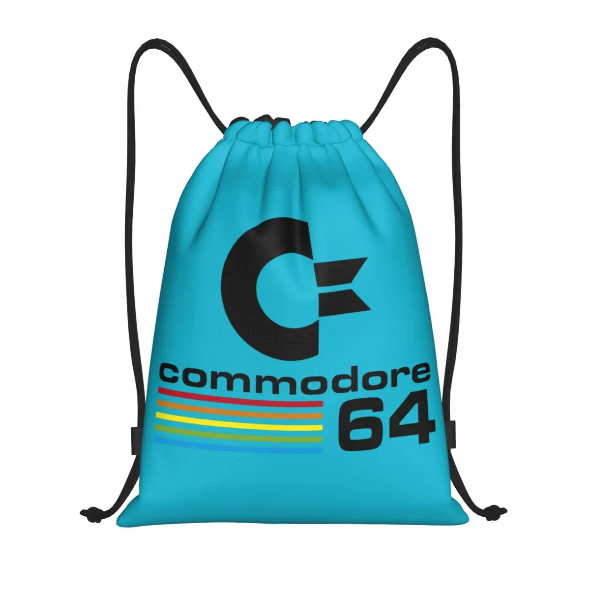 Рюкзак Commodore 64 на шнурке, спортивная спортивная сумка для мужчин и женщин, C64 Amiga, рюкзак для компьютерных тренировок