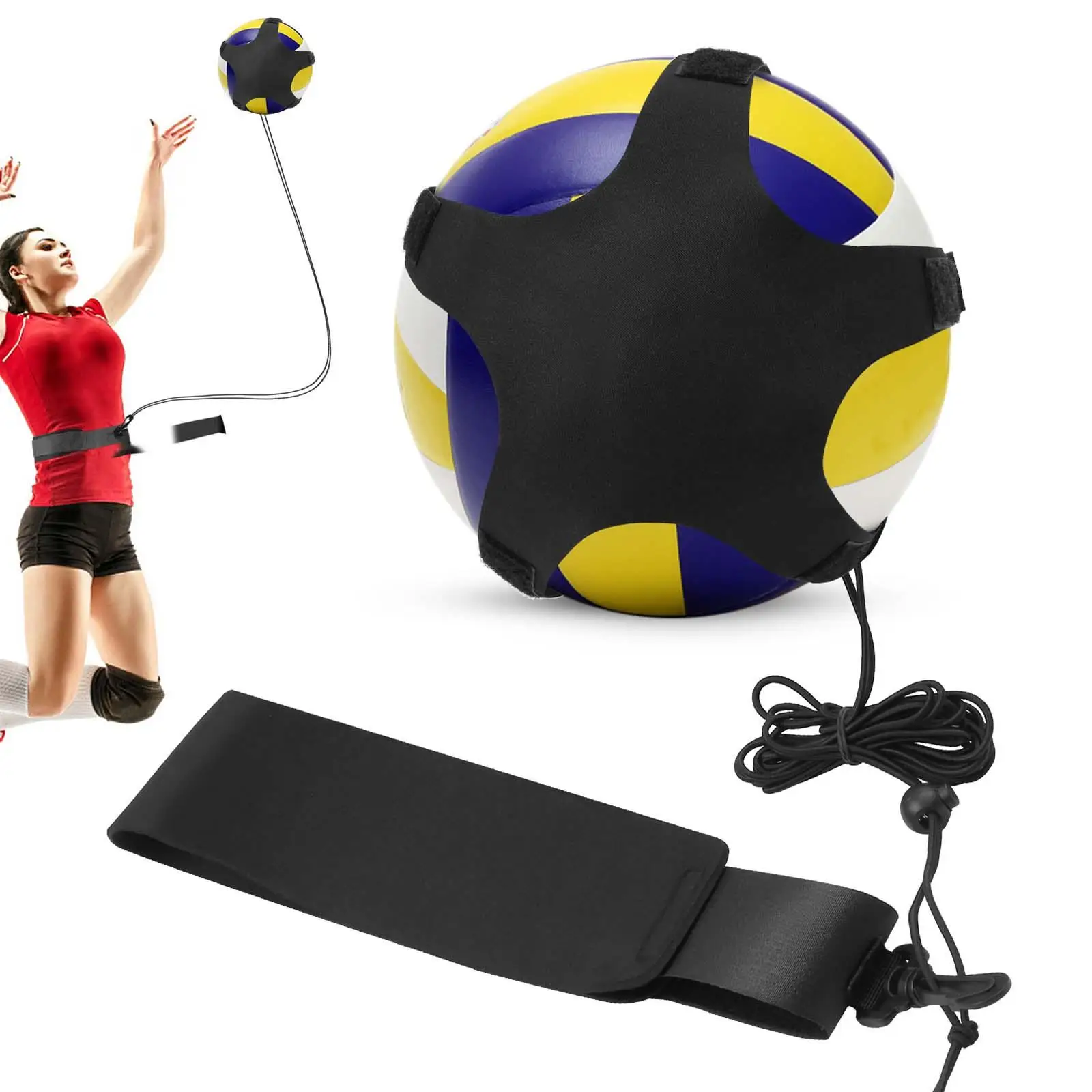 Волейбольное тренировочное оборудование, тренажер премиум-класса, идеально подходит для начинающих, практикующих подачу, установку и подсечку.