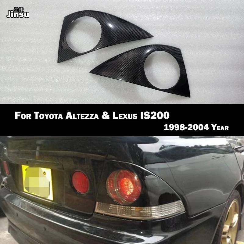 Крышка заднего фонаря из углеродного волокна Спортивного стиля Для Toyota Altezza Из Стекловолокна FRP Primer Крышка заднего Фонаря для Lexus IS200 1998-2004
