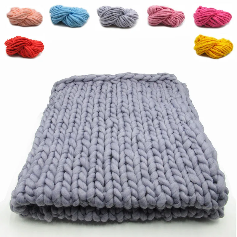 Вязаное портативное одеяло из полиэстера теплого цвета/с геометрическим рисунком, покрывало для кровати, Плетеное одеяло, коврик, кресло, коврик из теплой пряжи