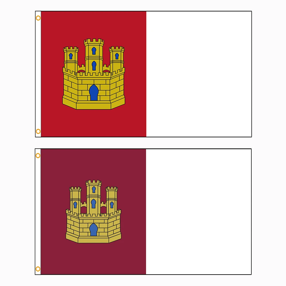 90x150 см Флаг Кастилии-Ла-Манчи (Бандера Теорика), Автономные регионы Испании, Украшение баннера, ФЛАГЛАНДИЯ