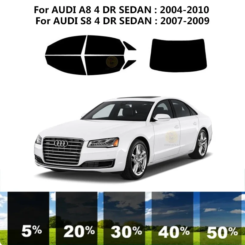 Предварительно Нарезанная нанокерамика для УФ-тонировки автомобильных окон для AUDI A8 4 DR СЕДАН 2004-2010
