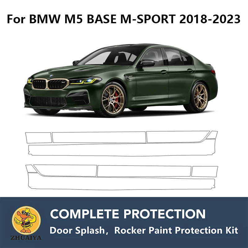 Предварительно Обработанные Коромысла Для Защиты От краски Прозрачного Бюстгальтера Guard Kit TPU PPF Для BMW M5 BASE M-SPORT 2018-2023