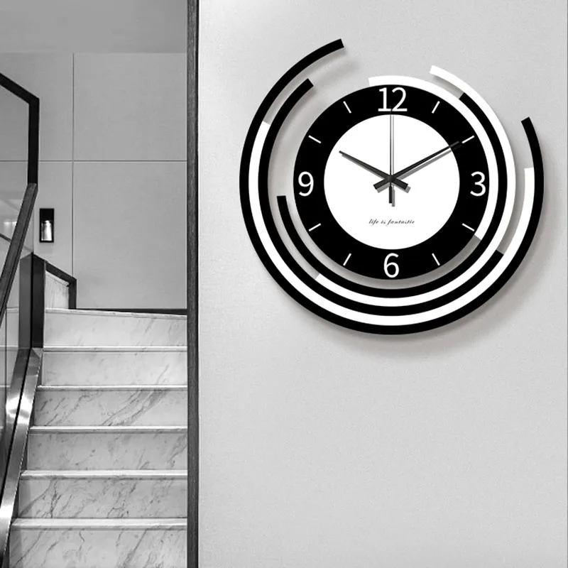 Скандинавские бесшумные настенные часы Современная гостиная Большие роскошные настенные часы Дизайн кухонных стрелок Стильный настенный декор Horloge Murale WK50WC