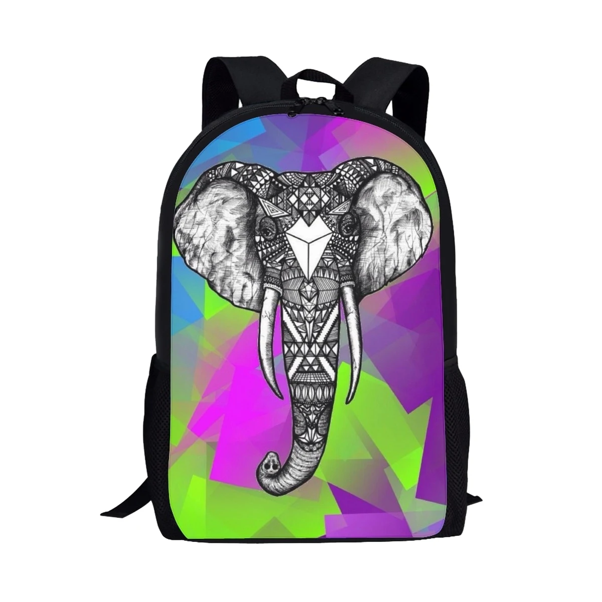 Полинезийский слон, художественная школьная сумка для подростков, детский рюкзак для путешествий, практичная студенческая сумка для книг большой емкости, Модная