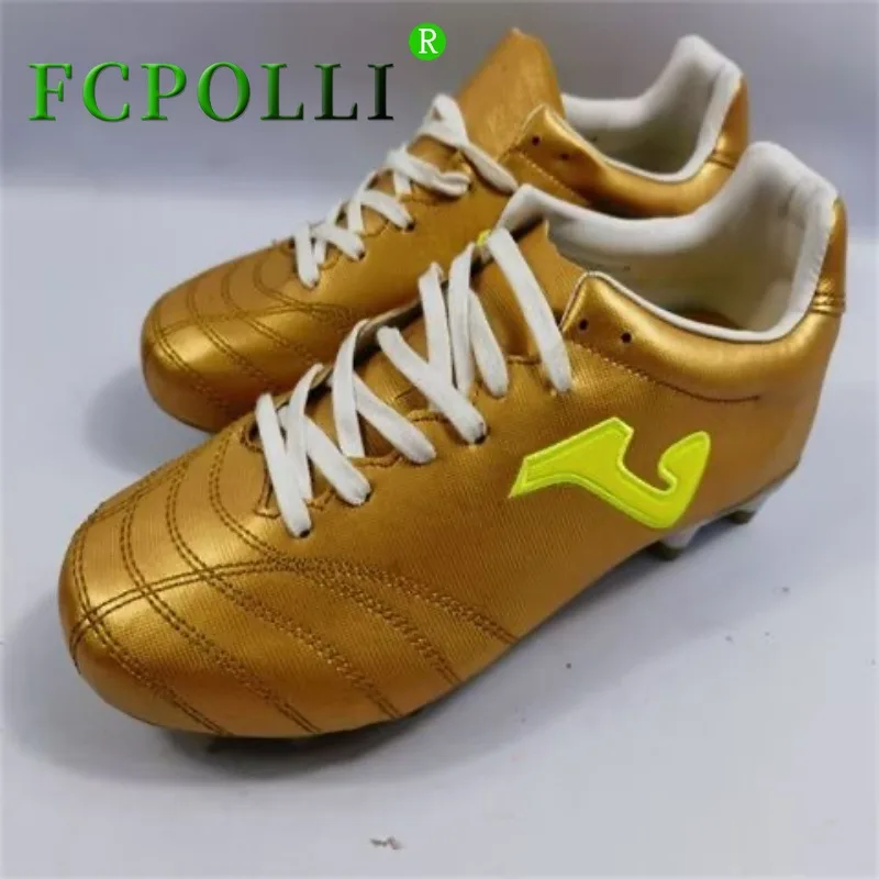 Оригинальная Футбольная Обувь Мужская Золотая Спортивная Футбольная Обувь для Молодежи, Домашние Кроссовки Элитного Бренда Big Boy Soccer Shoe Fg