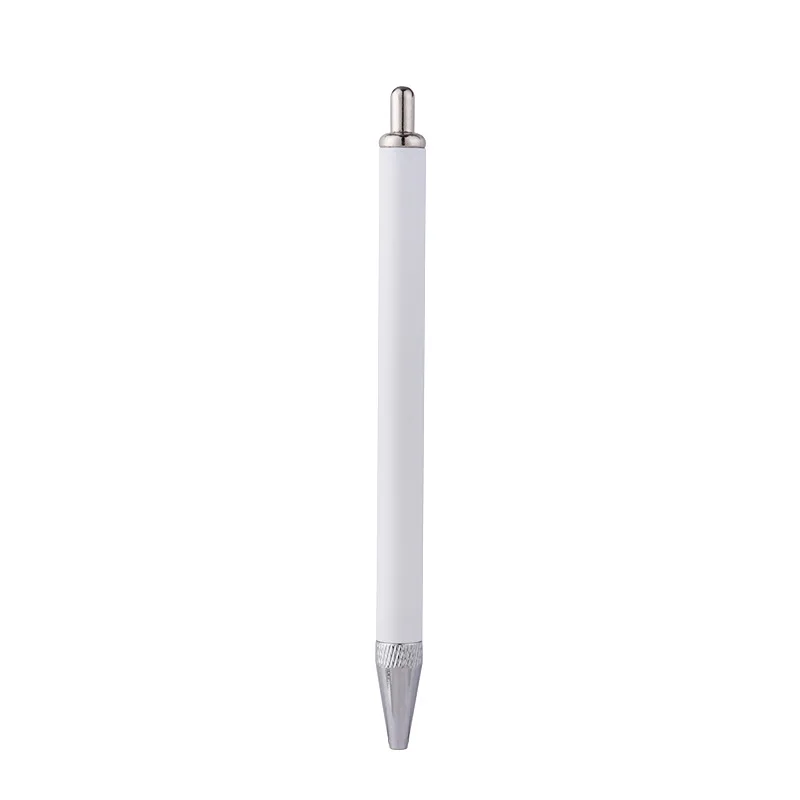 10шт Сублимационная пустая шариковая ручка с круглой головкой для рекламной печати, гелевые ручки с пулевидной печатью, заготовки для продвижения подарков