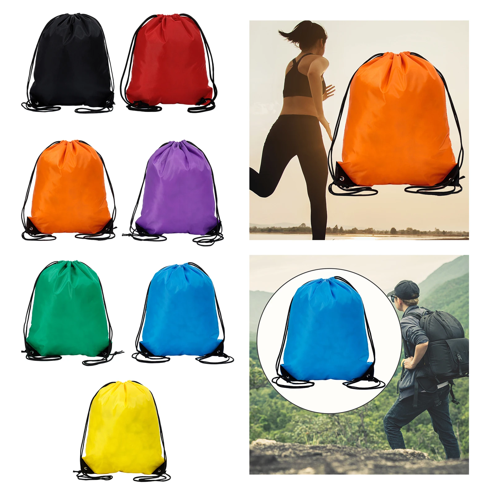 Уличный рюкзак на шнурке с держателем для баскетбольного футбольного мяча, повседневный рюкзак для покупок, путешествий, йоги, плавания, пляжной сумки