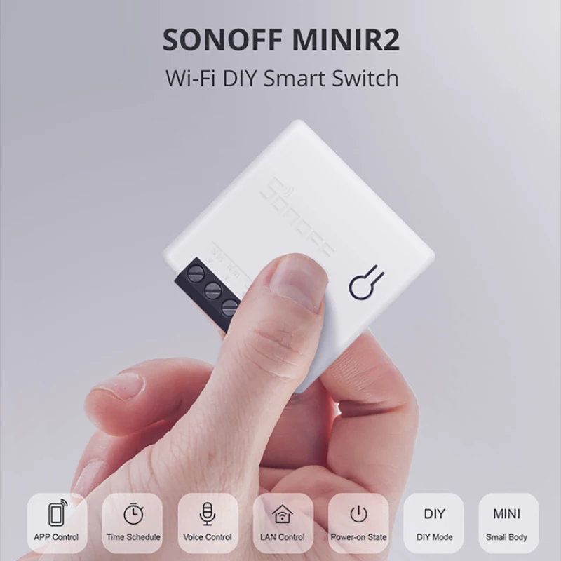 Itead SONOFF MINI DIY Wifi Smart Switch, двусторонний переключатель Moudle Через приложение E-Welink, Переключатели дистанционного управления для автоматизации умного дома