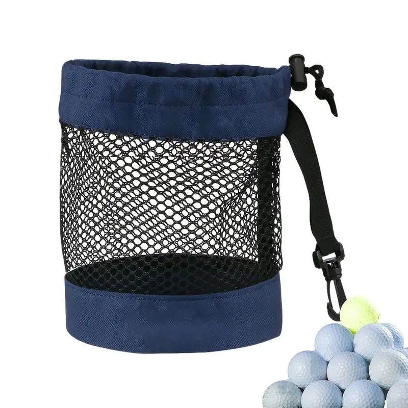 Сумка для мяча для гольфа, сетчатая сумка для гольфа, органайзер, держатель для мяча для гольфа, нейлоновая сумка с завязками, портативная сумка для хранения большой емкости