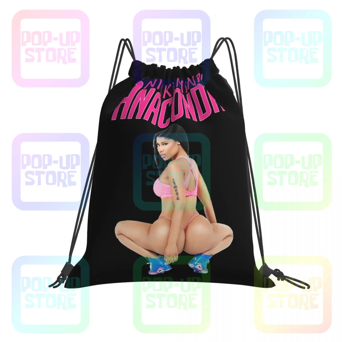 Сумки на шнурке Nicki Minaj Anaconda, спортивная сумка, новейший тренировочный легкий рюкзак для верховой езды