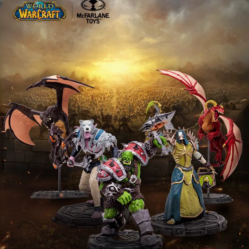 Blizzard Подлинный Макфарлейн World Of Warcraft 1/12 Паладин Орк Воин Нежить Статуя Друида Фигурка Фигурка Коллекционная Игрушка
