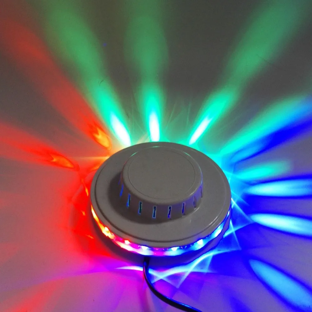 USB RGB Party Light Активируемый звуком Вращающийся диско-светильник Светодиодный шар Сценический эффект Стробоскопическая лампа Освещение для вечеринки в баре KTV