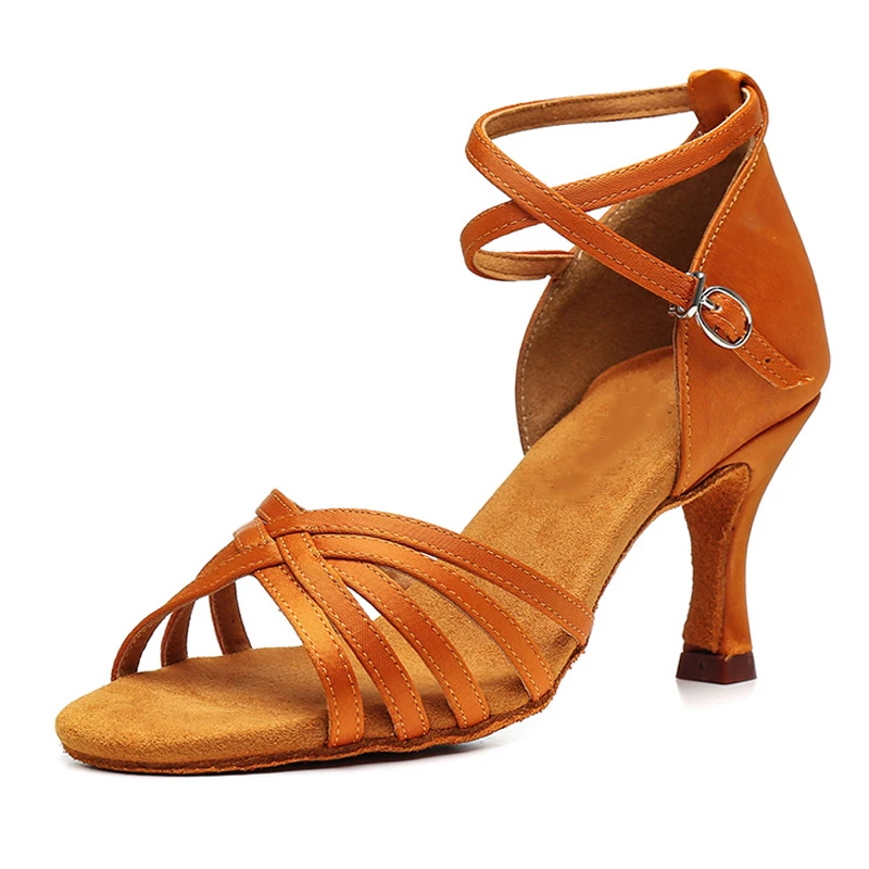 Хит продаж, Женская профессиональная обувь для танцев, Обувь для бальных танцев, Женская обувь для латиноамериканских танцев на каблуке 5 см /7 см